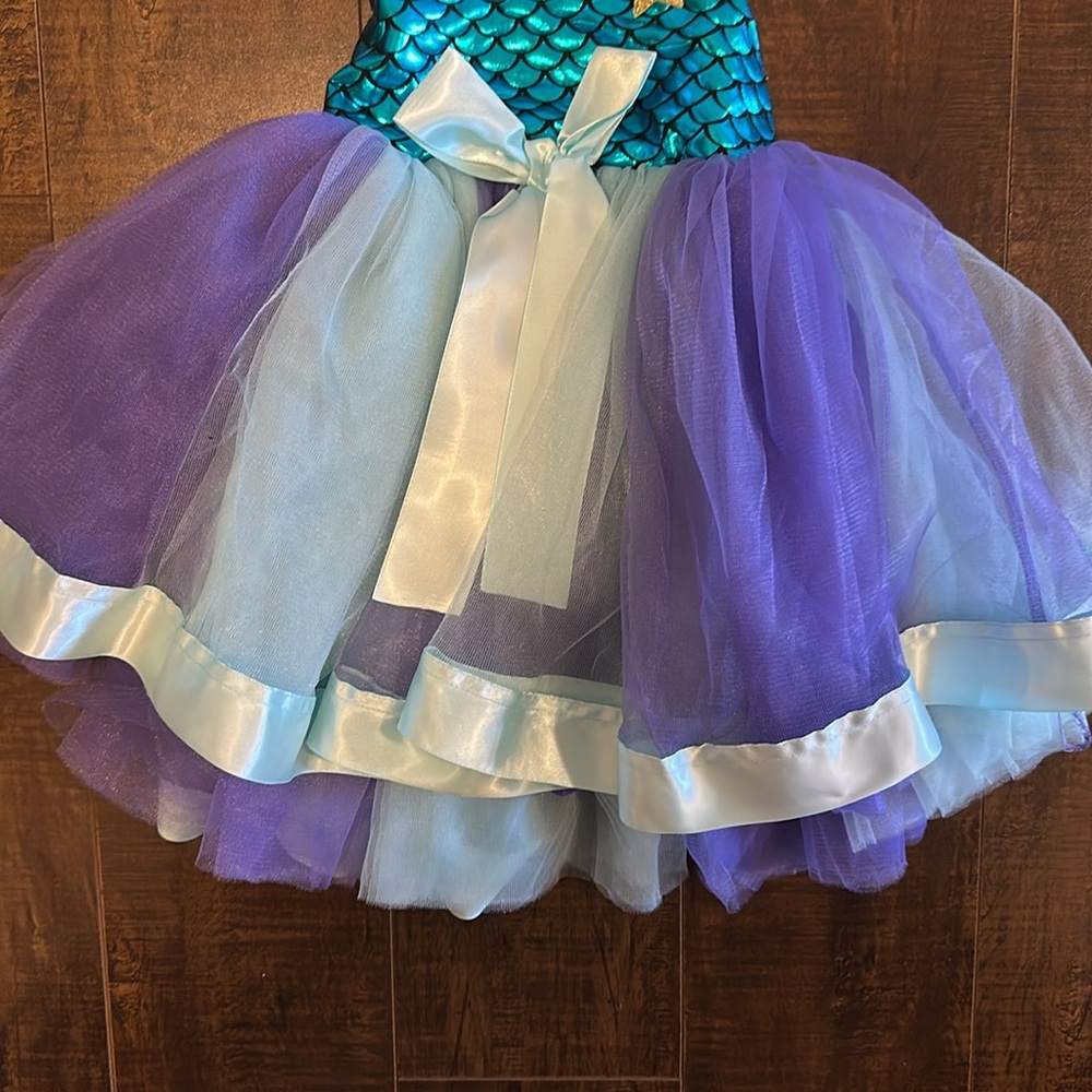 Mermaid Princess Kids Costume - Blue and Purple - Picture 3 of 6